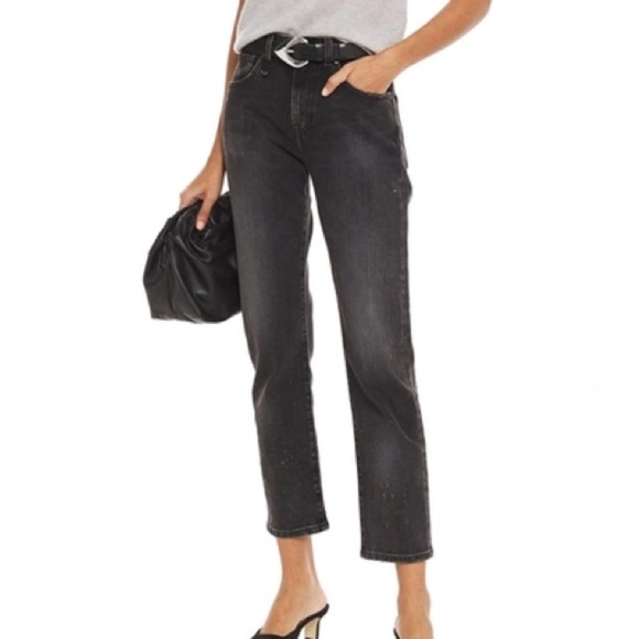 R13 Stovepipe Addison Wash Black Jean - Picture 14 of 14